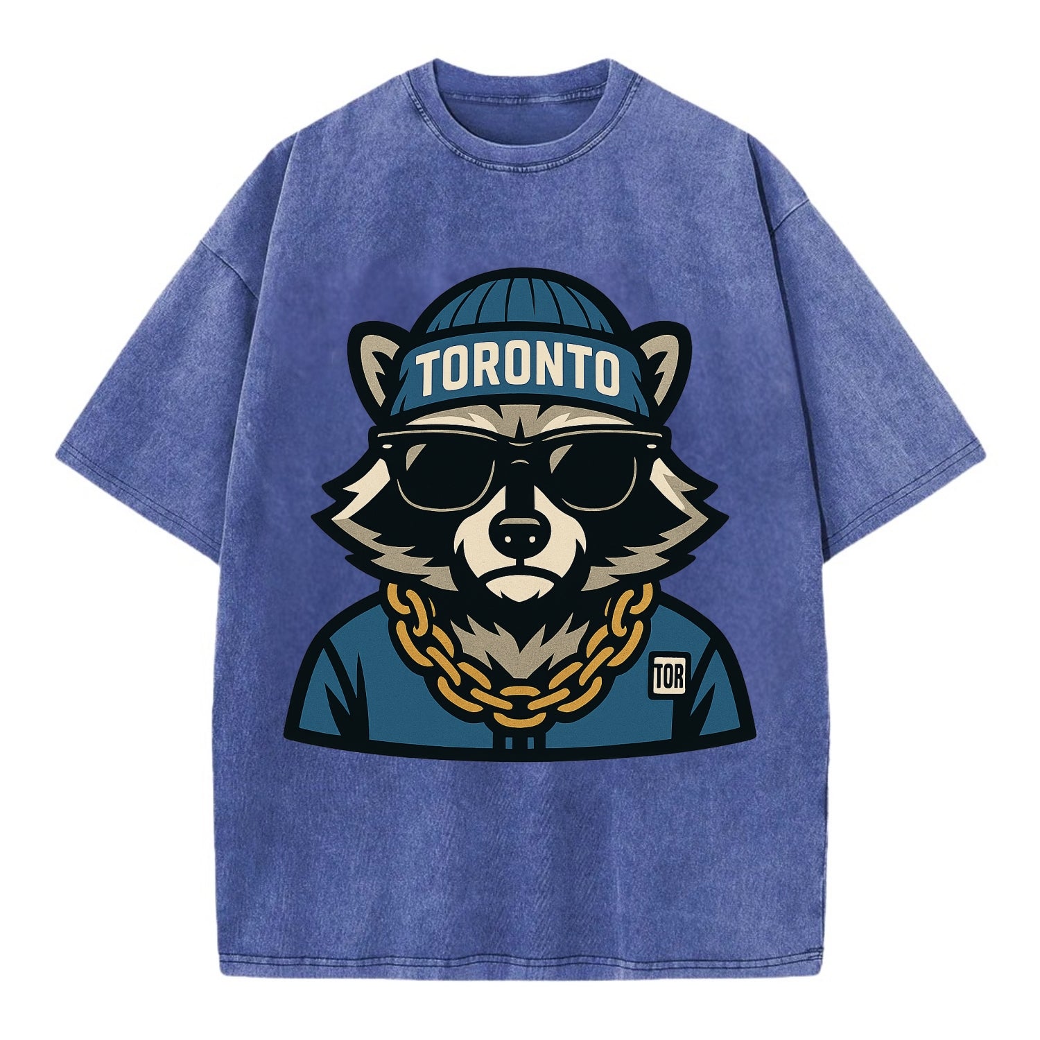 Toronto Raccoon - Vintage T-shirt - Blue