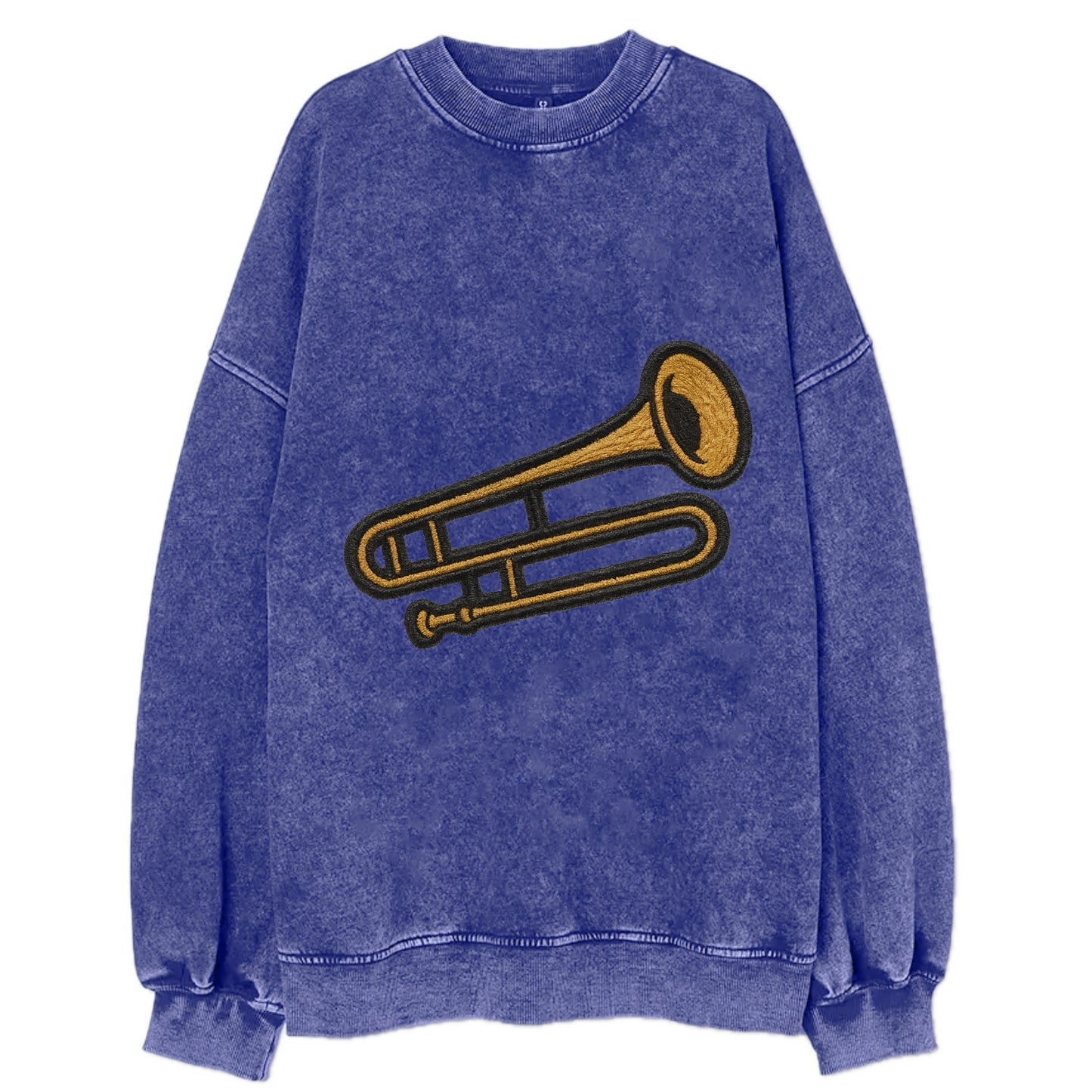 Trombone  - Vintage Sweatshirt - Blue