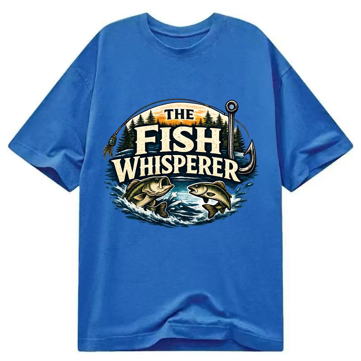 The Fish Whisperer - Classic T-shirt - Blue