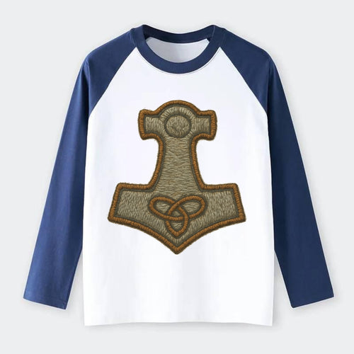 Mjolnir - Raglan Long Sleeve T-Shirt