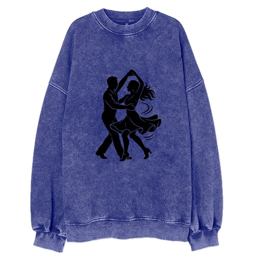 Salsa dancers spinning turn - Vintage Sweatshirt