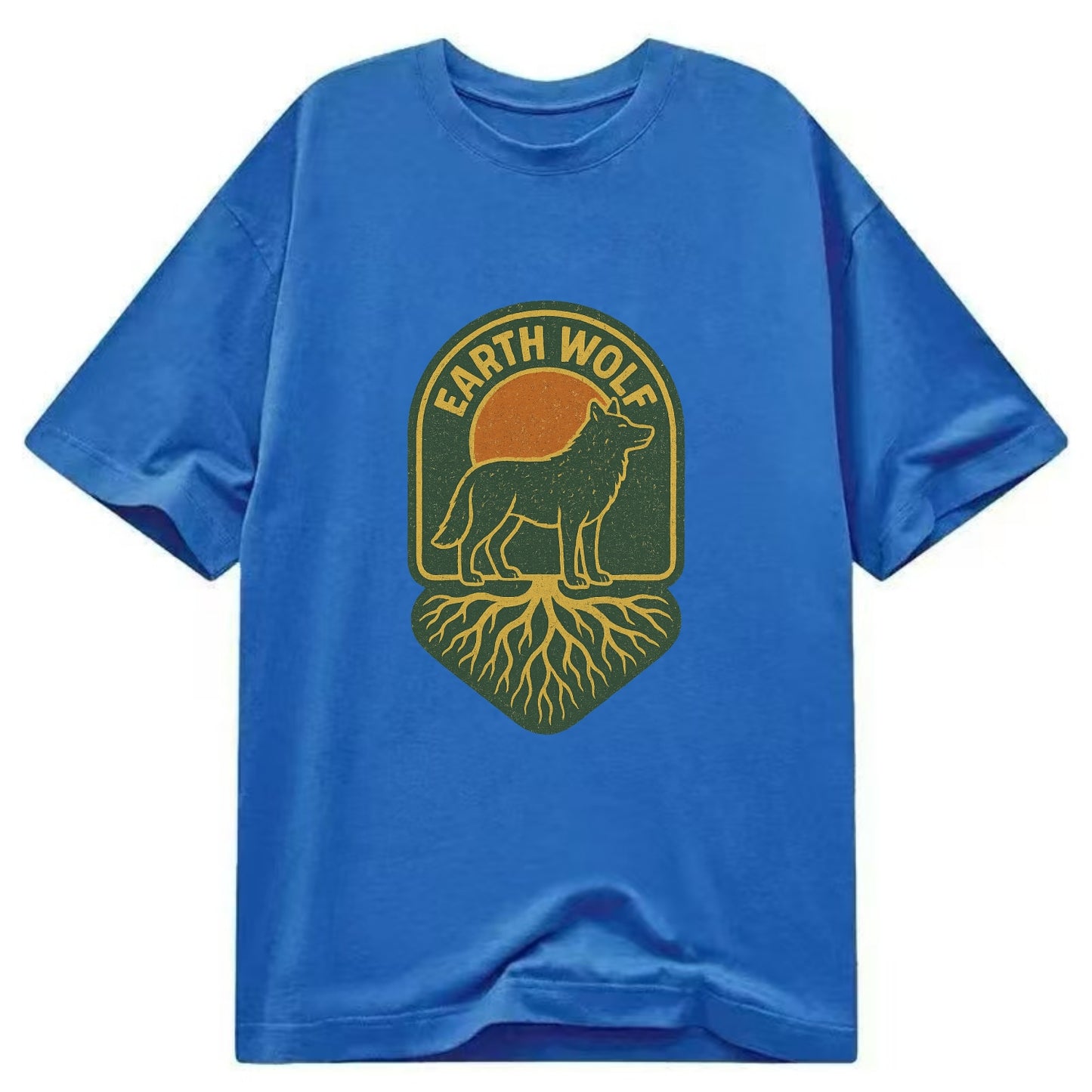 Earth Wolf Roots  - Classic T-shirt - Blue