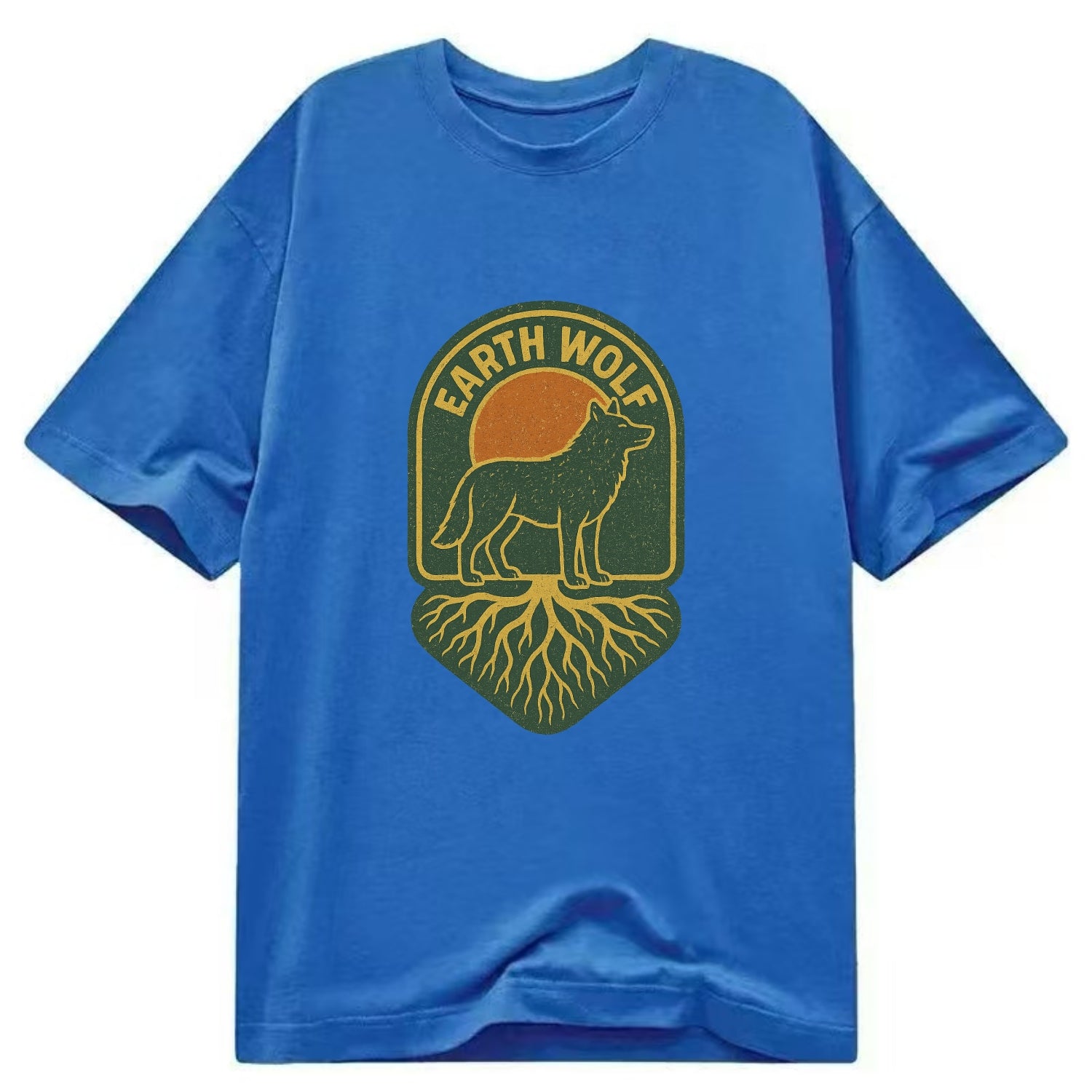 Earth Wolf Roots  - Classic T-shirt - Blue