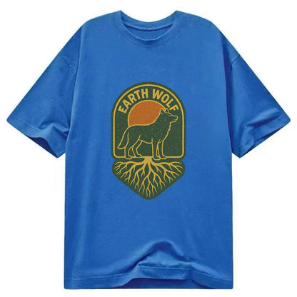 Earth Wolf Roots  - Classic T-shirt - Blue