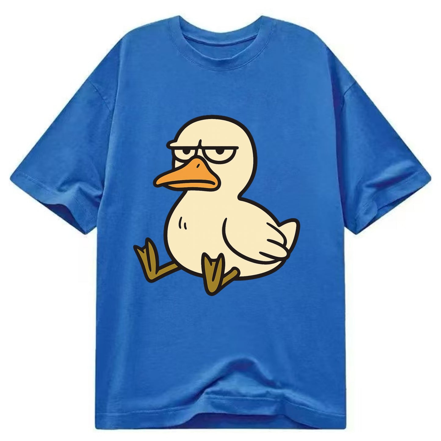 The Duck Judging Silently - Classic T-shirt - Blue