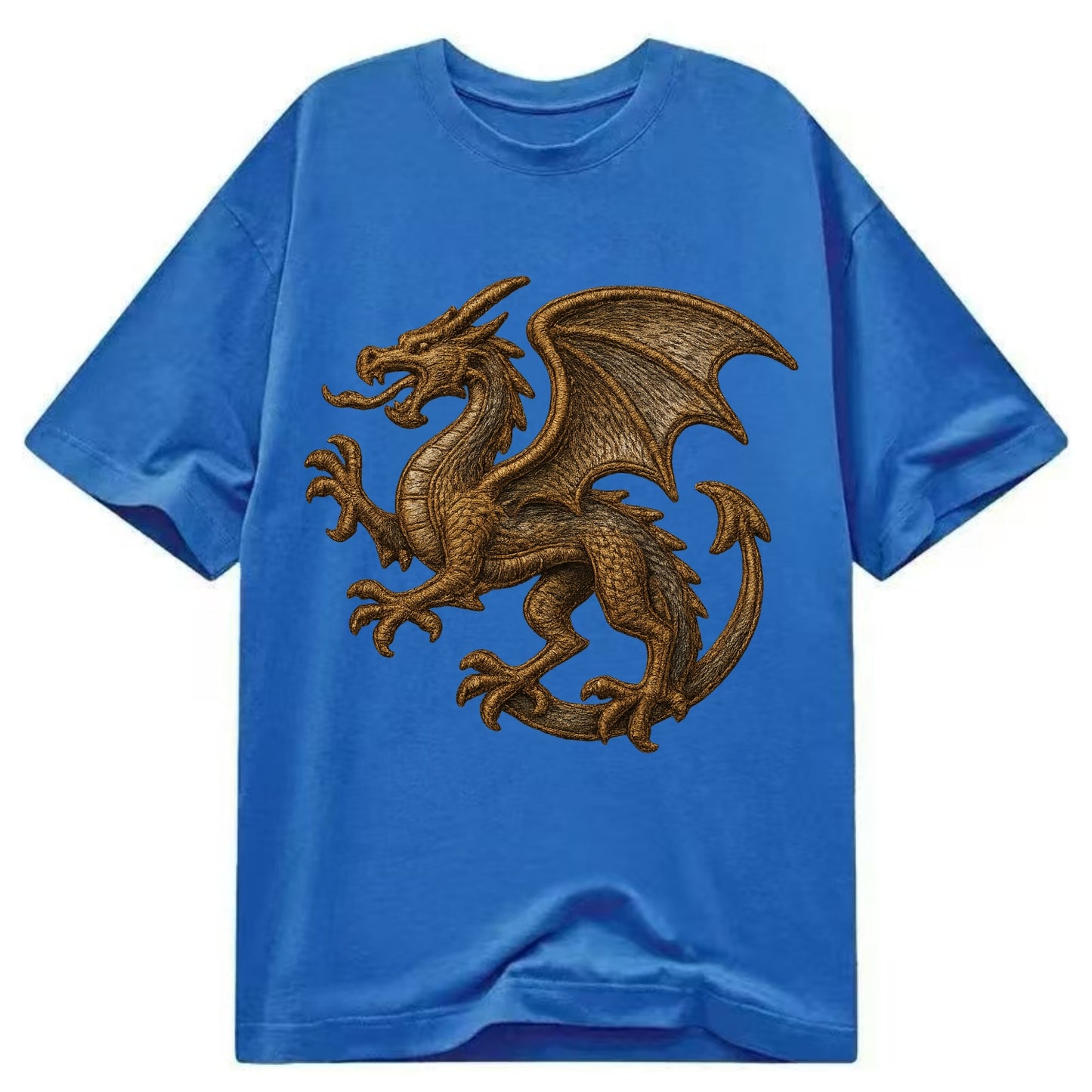 Dragon Silhouette  - Classic T-shirt - Blue