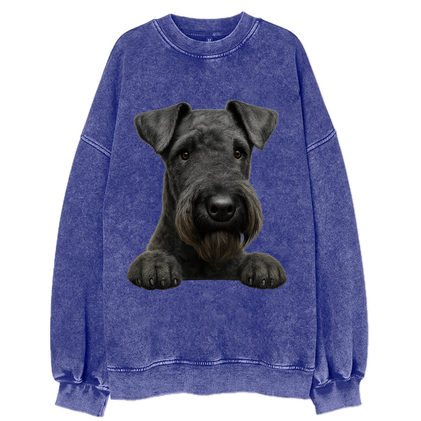 Kerry Blue Terrier  - Vintage Sweatshirt - Blue