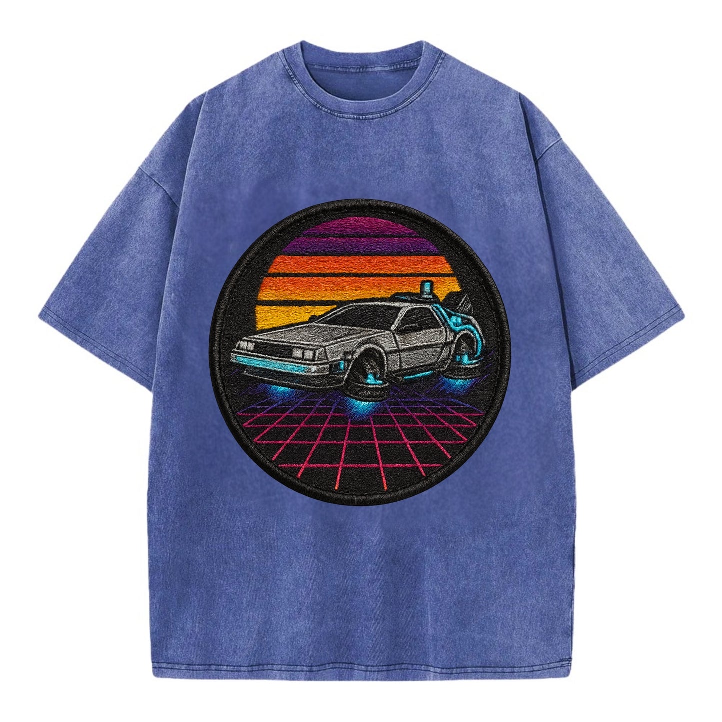 Retro Future - Vintage T-shirt - Blue