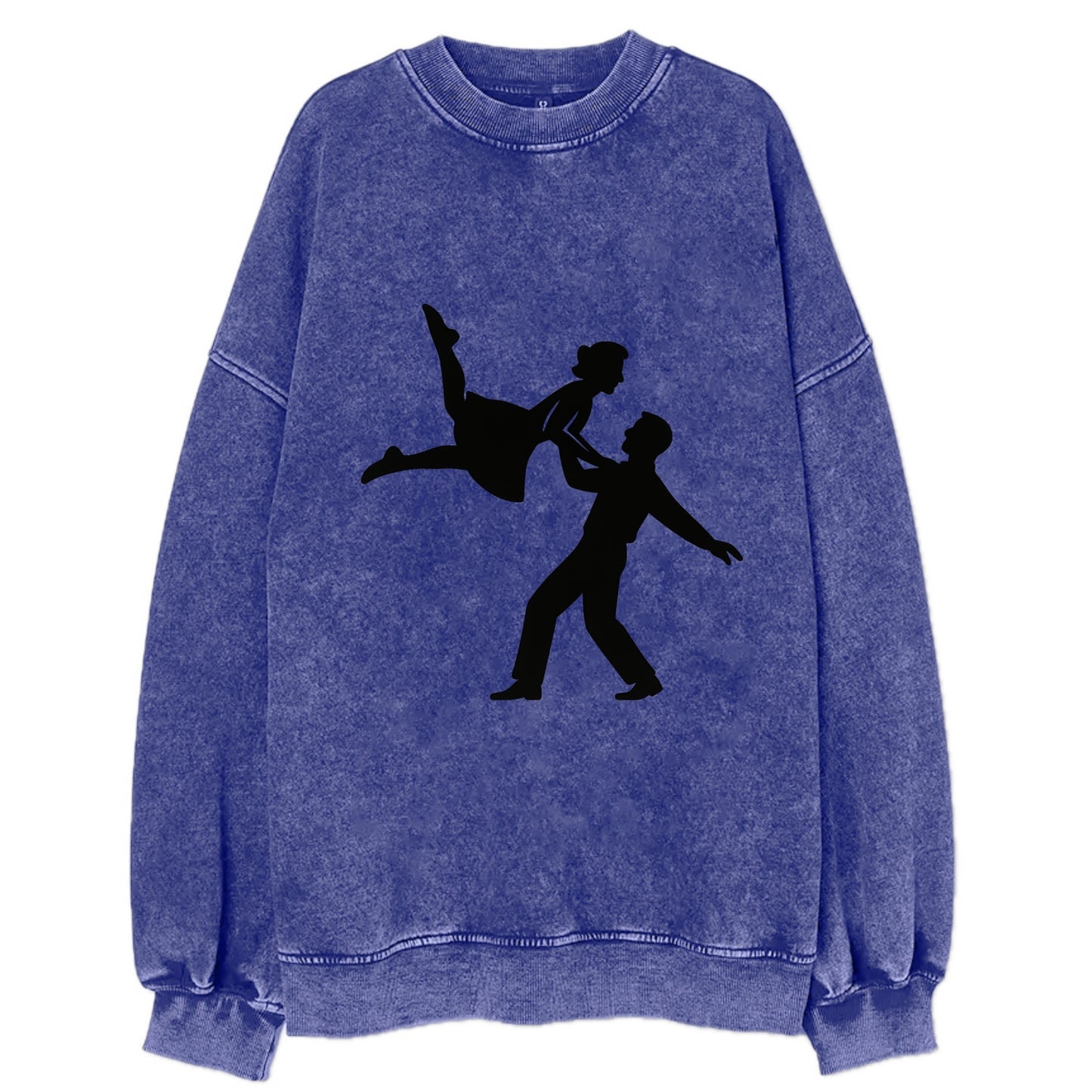 Swing dancers aerial lift - Vintage Sweatshirt - Blue