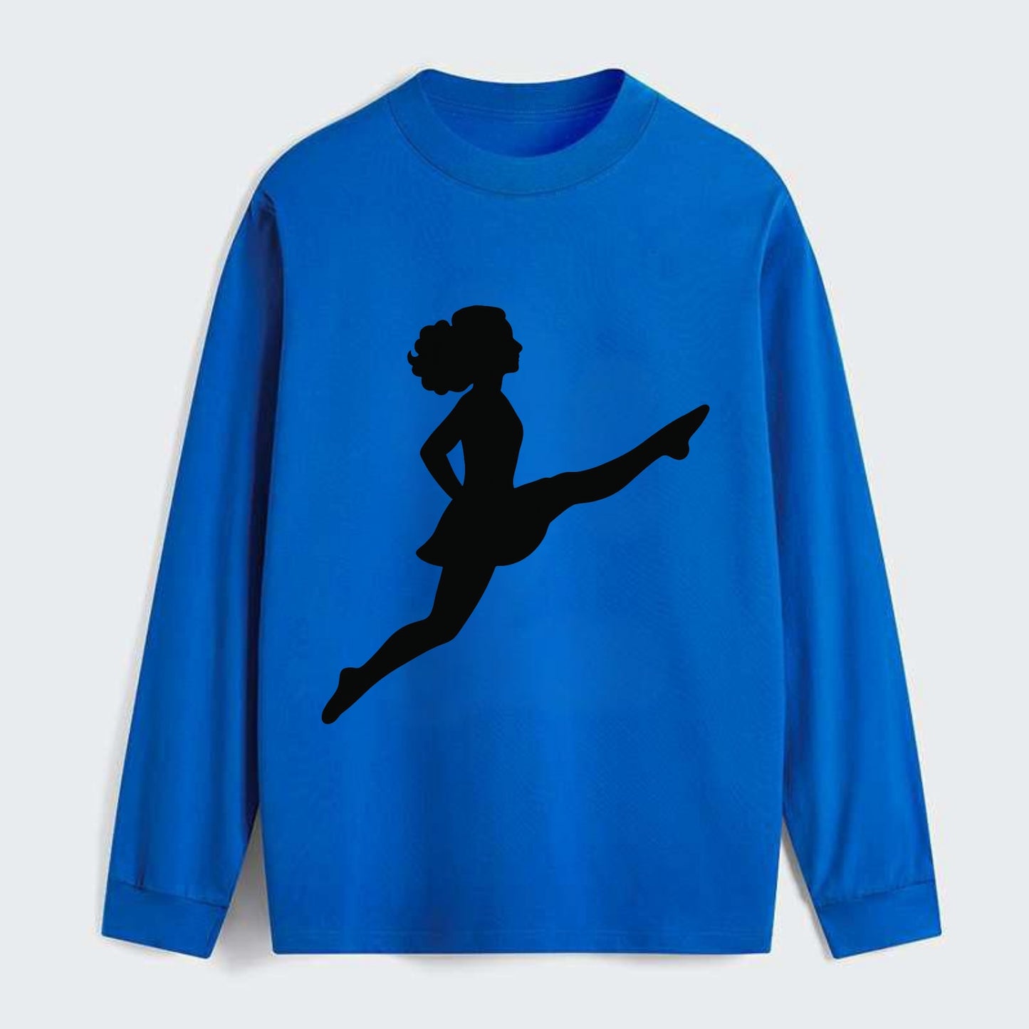 Irish step dancer Riverdance leap - Classic Long Sleeve Shirt - Blue