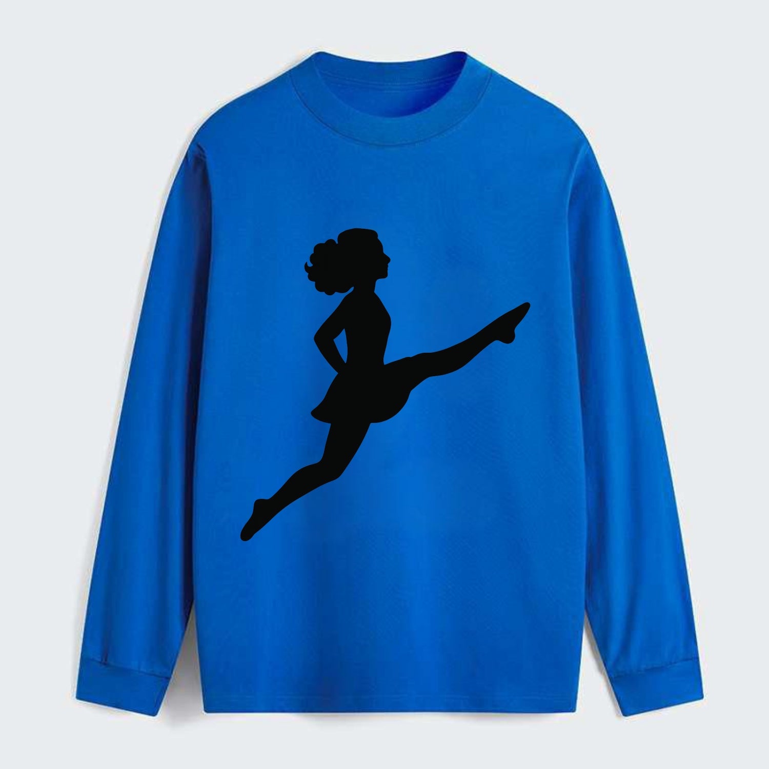 Irish step dancer Riverdance leap - Classic Long Sleeve Shirt - Blue