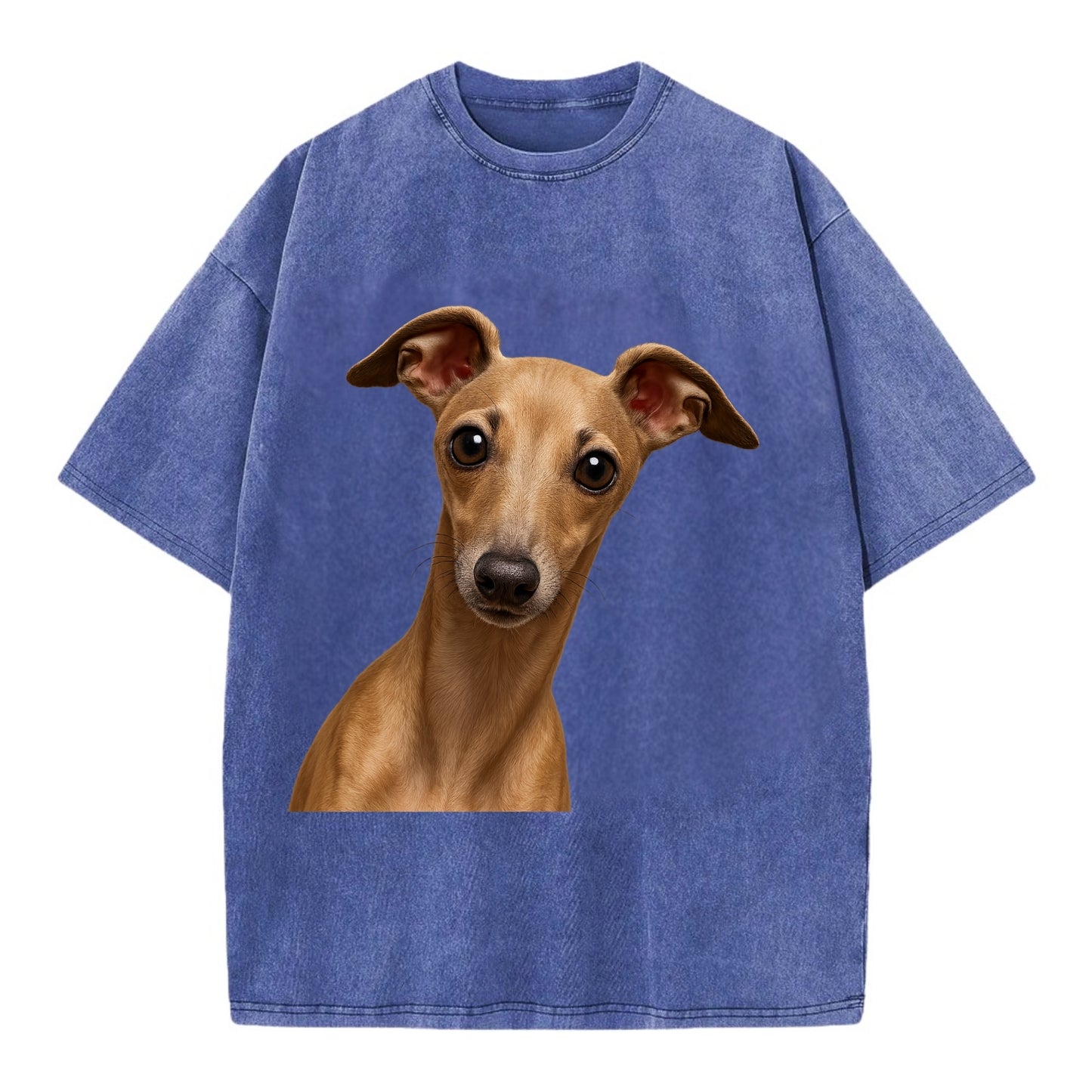 Italian Greyhound  - Vintage T-shirt - Blue