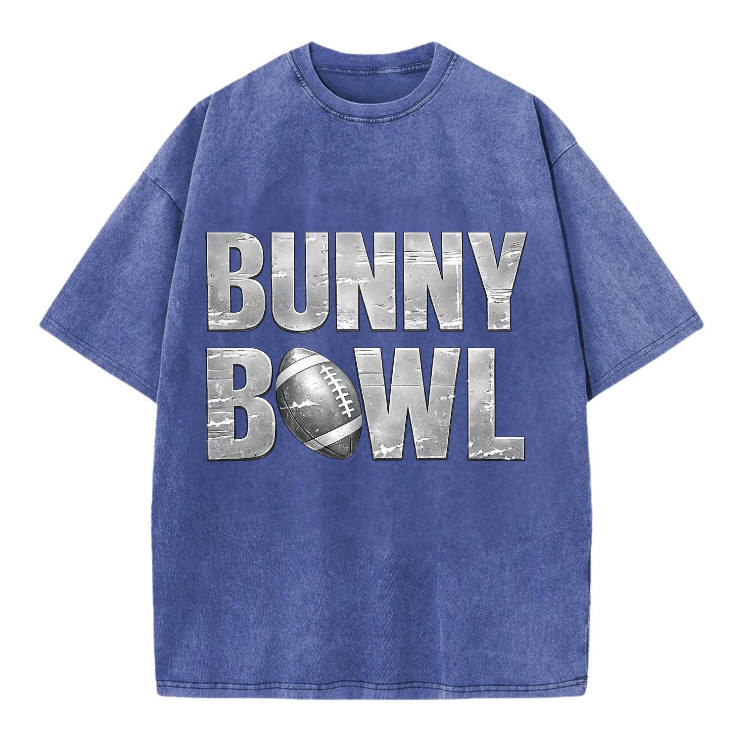 Bunny Bowl - Vintage T-shirt - Blue