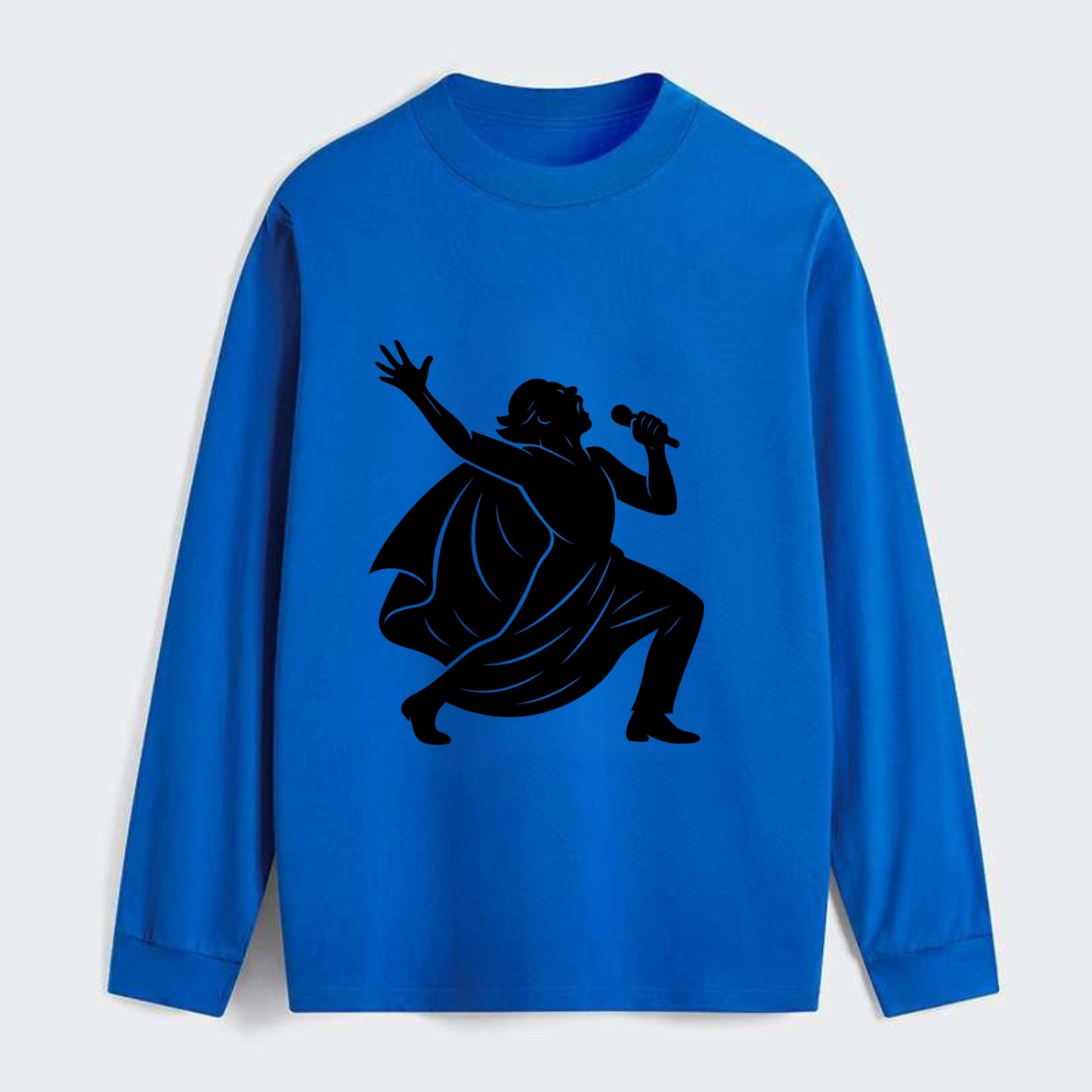 Opera singer powerful finale - Classic Long Sleeve Shirt - Blue