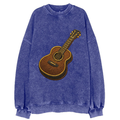 Vintage Guitar  - Vintage Sweatshirt - Blue