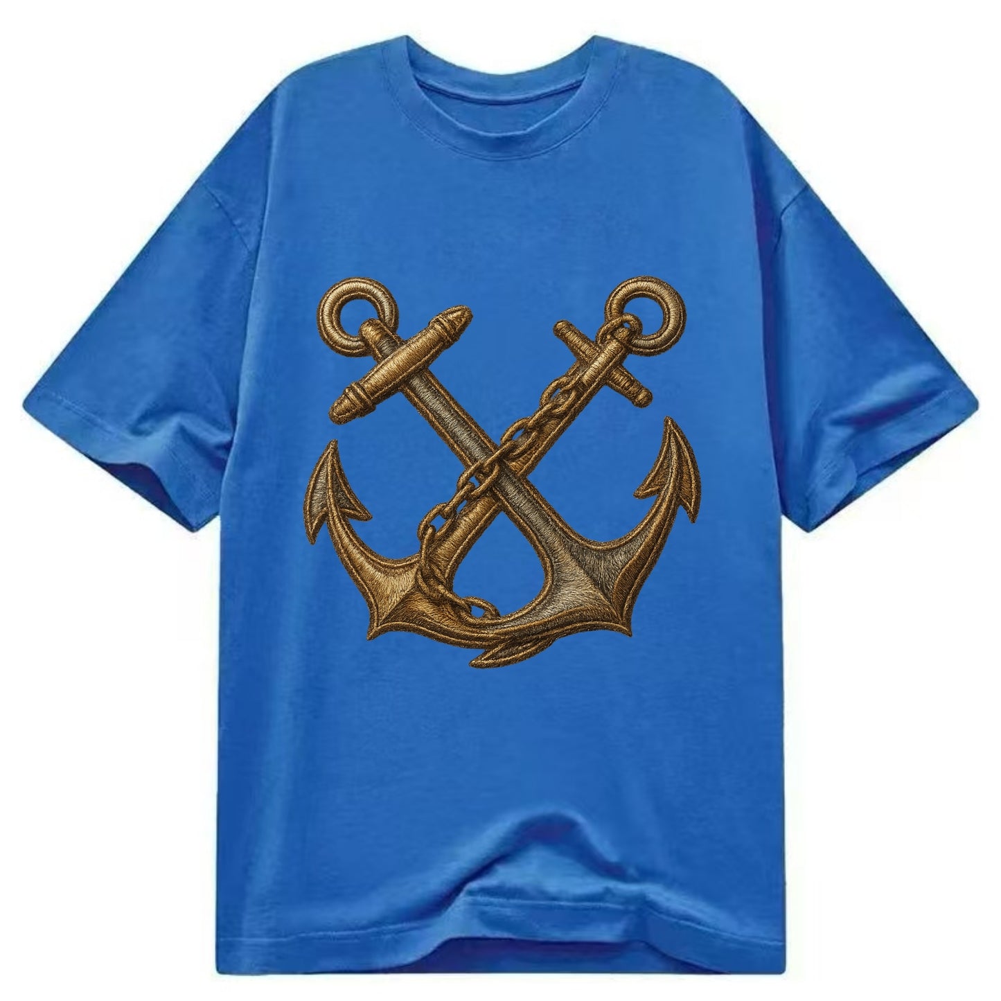 Crossed Anchors  - Classic T-shirt - Blue