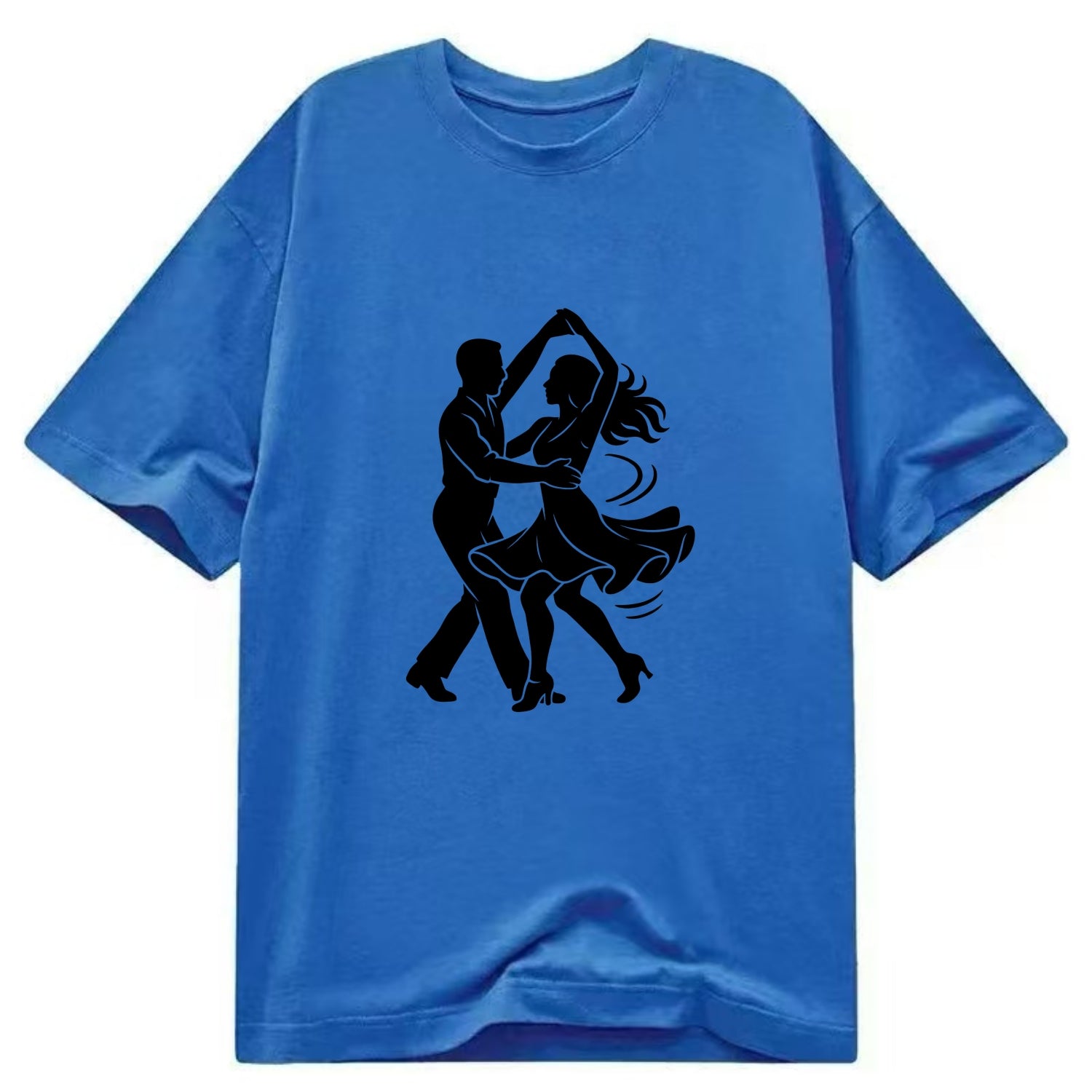 Salsa dancers spinning turn - Classic T-shirt - Blue