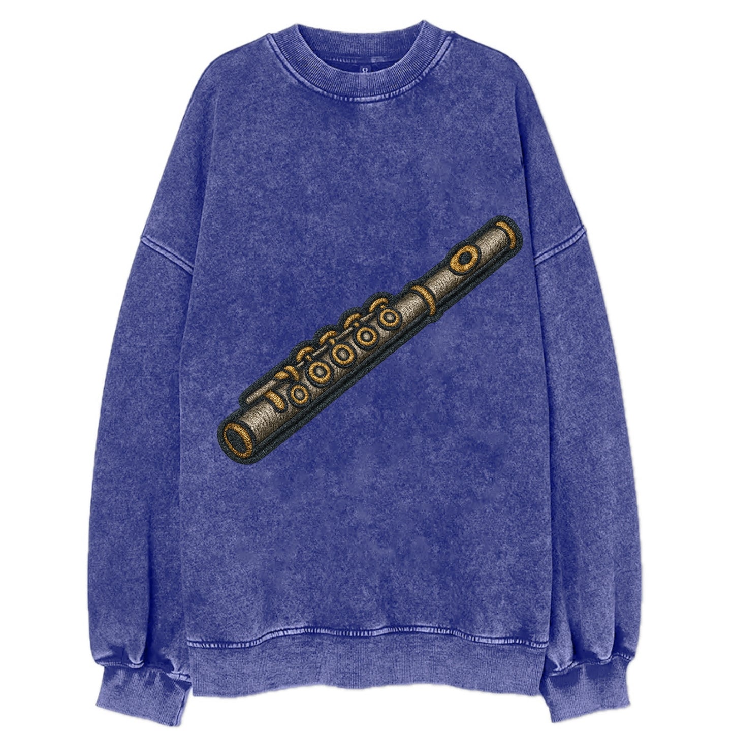 Flute  - Vintage Sweatshirt - Blue