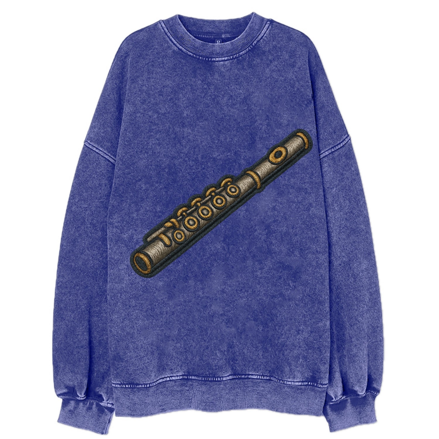 Flute  - Vintage Sweatshirt - Blue