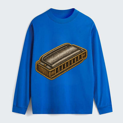 Harmonica  - Classic Long Sleeve Shirt - Blue