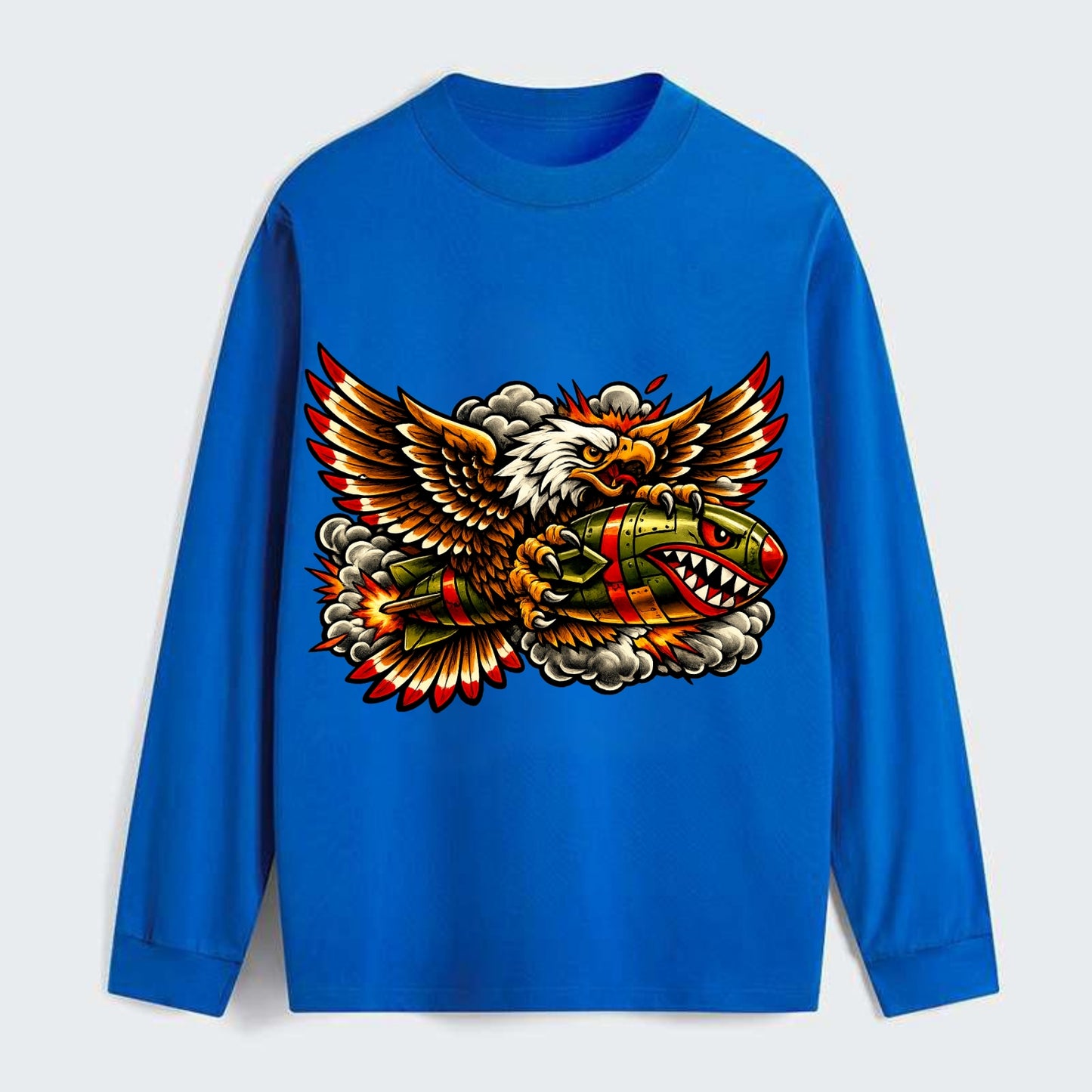 War Eagle Bomb - Classic Long Sleeve Shirt - Blue