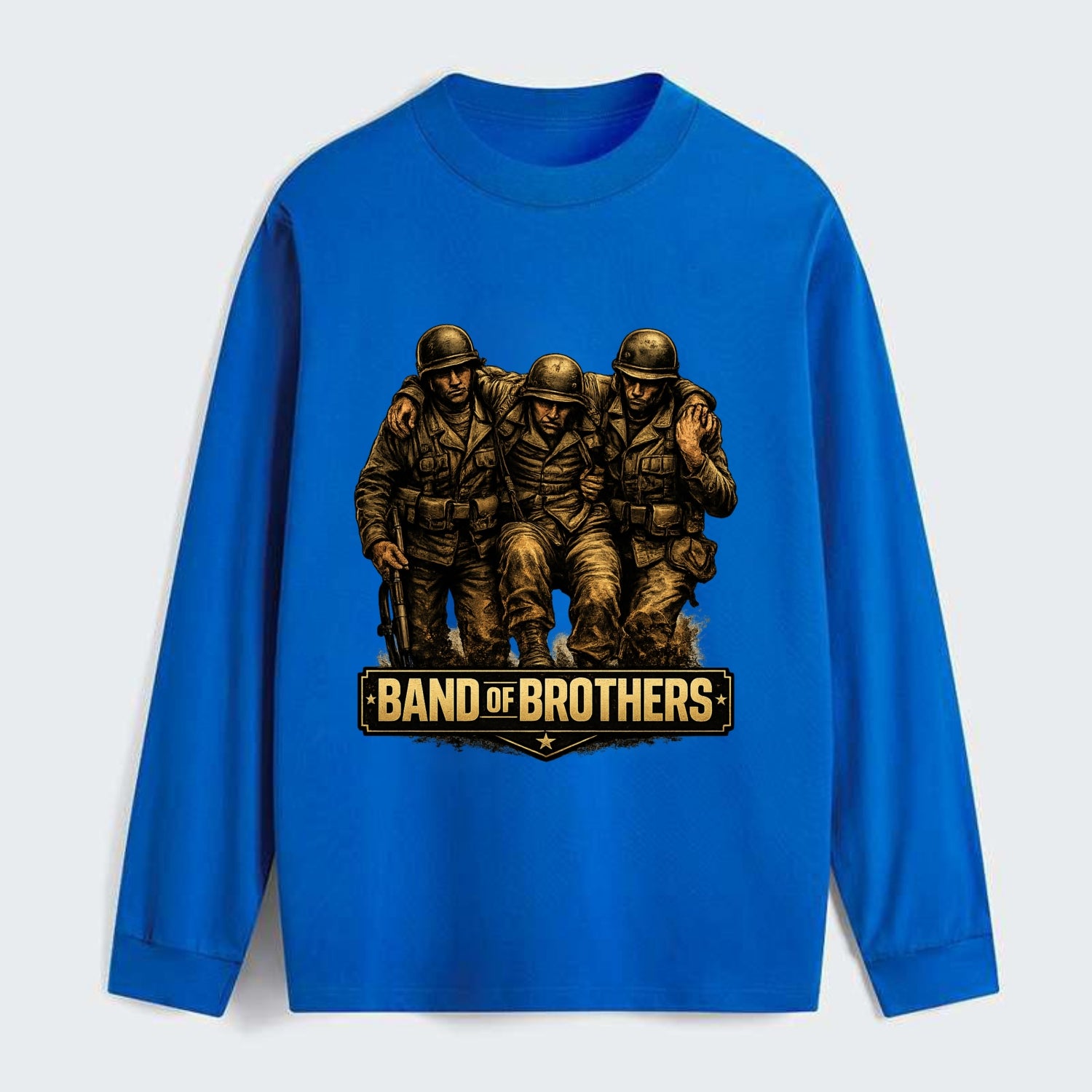 Band Of Brothers - Classic Long Sleeve Shirt - Blue