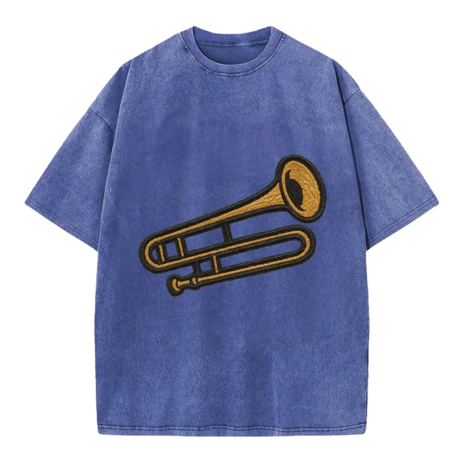 Trombone  - Vintage T-shirt - Blue