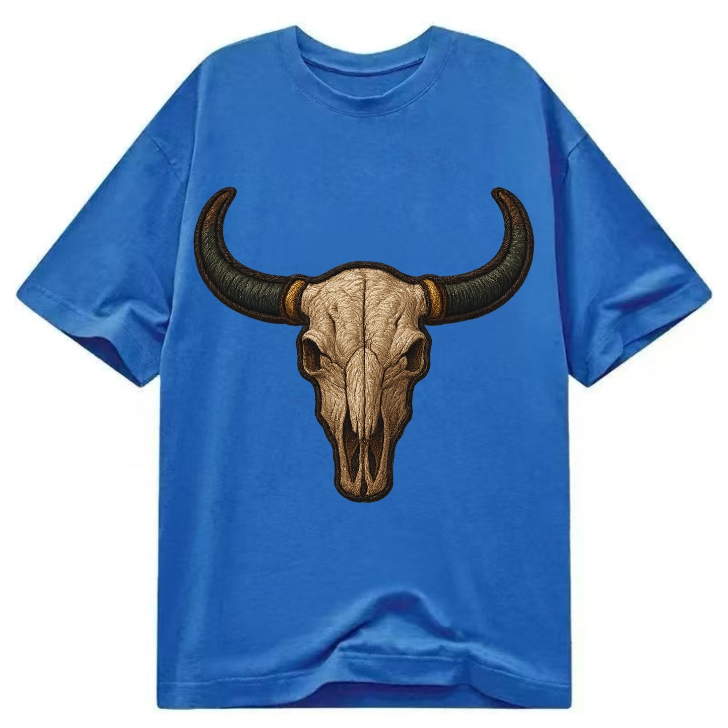 Bull Skull  - Classic T-shirt - Blue