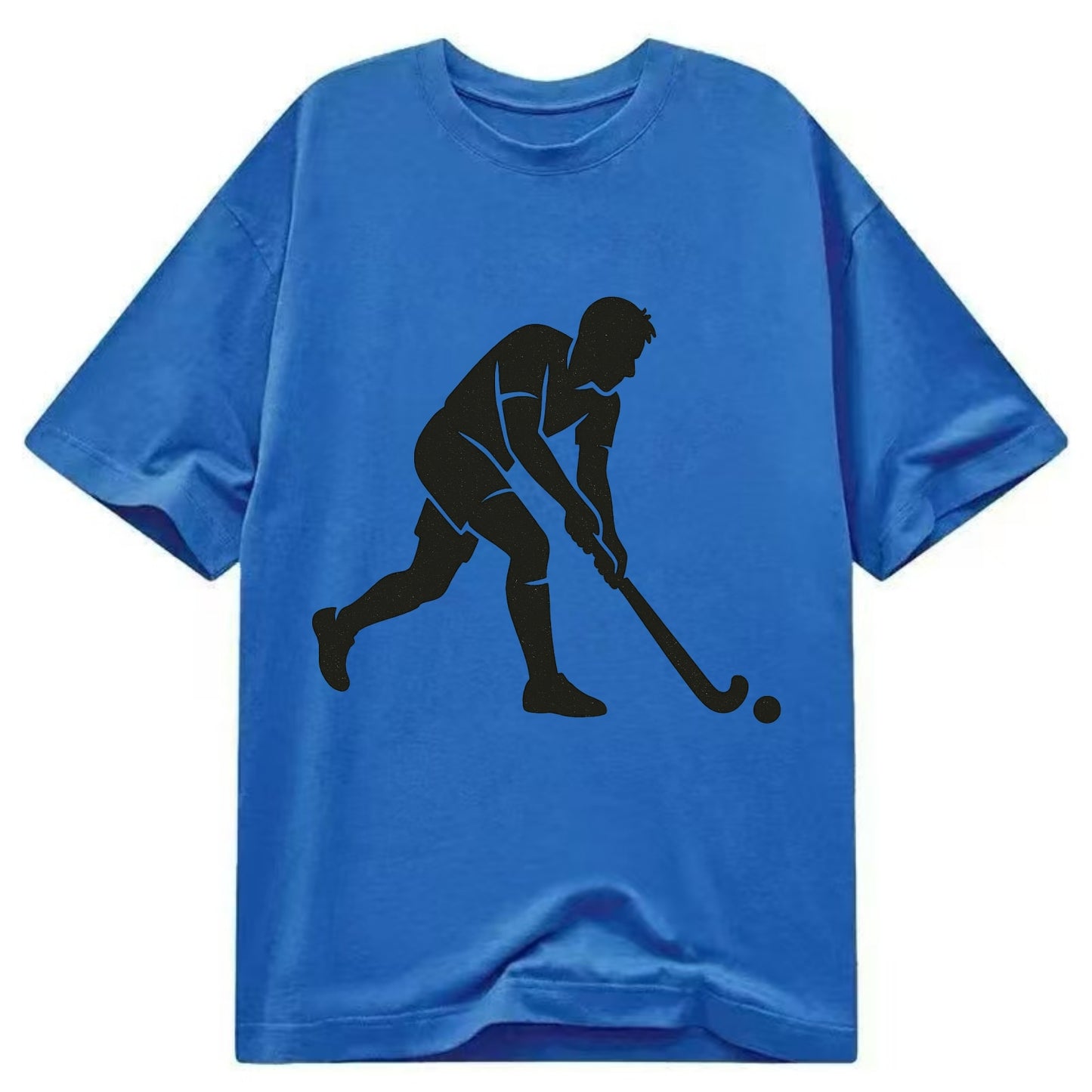 Field hockey player striking the ball - Classic T-shirt - Blue
