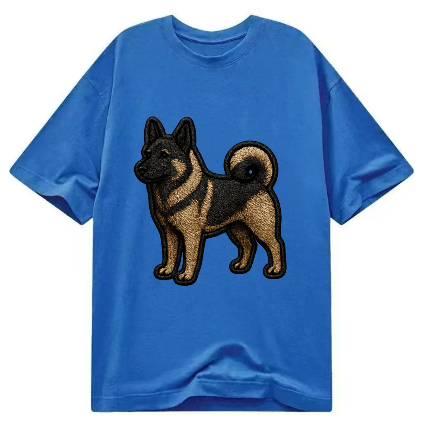 Norwegian Elkhound - Trendy Nordic desig - Classic T-shirt - Blue