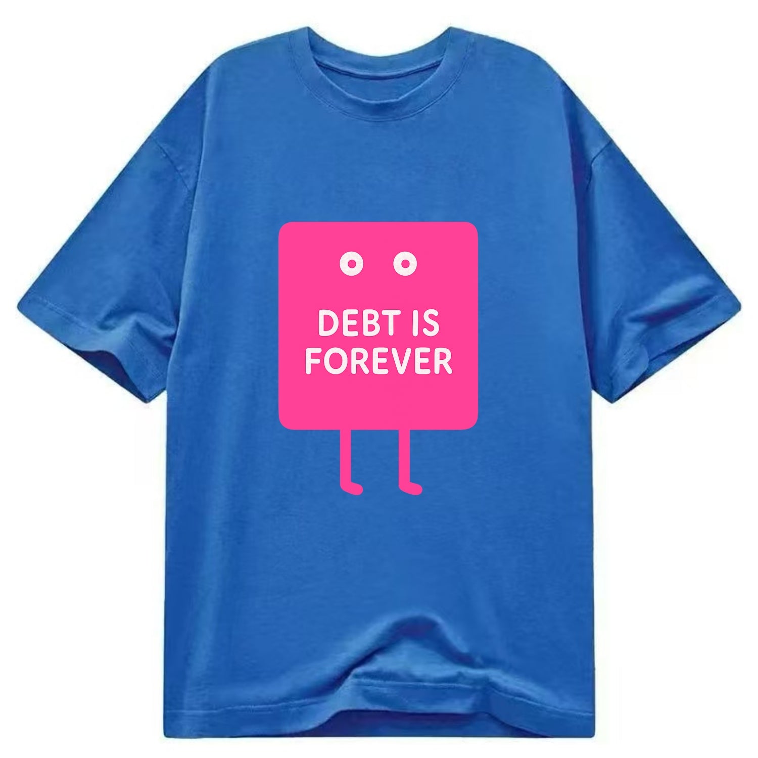 DEBT IS FOREVER | Immortal credit card - Classic T-shirt - Blue