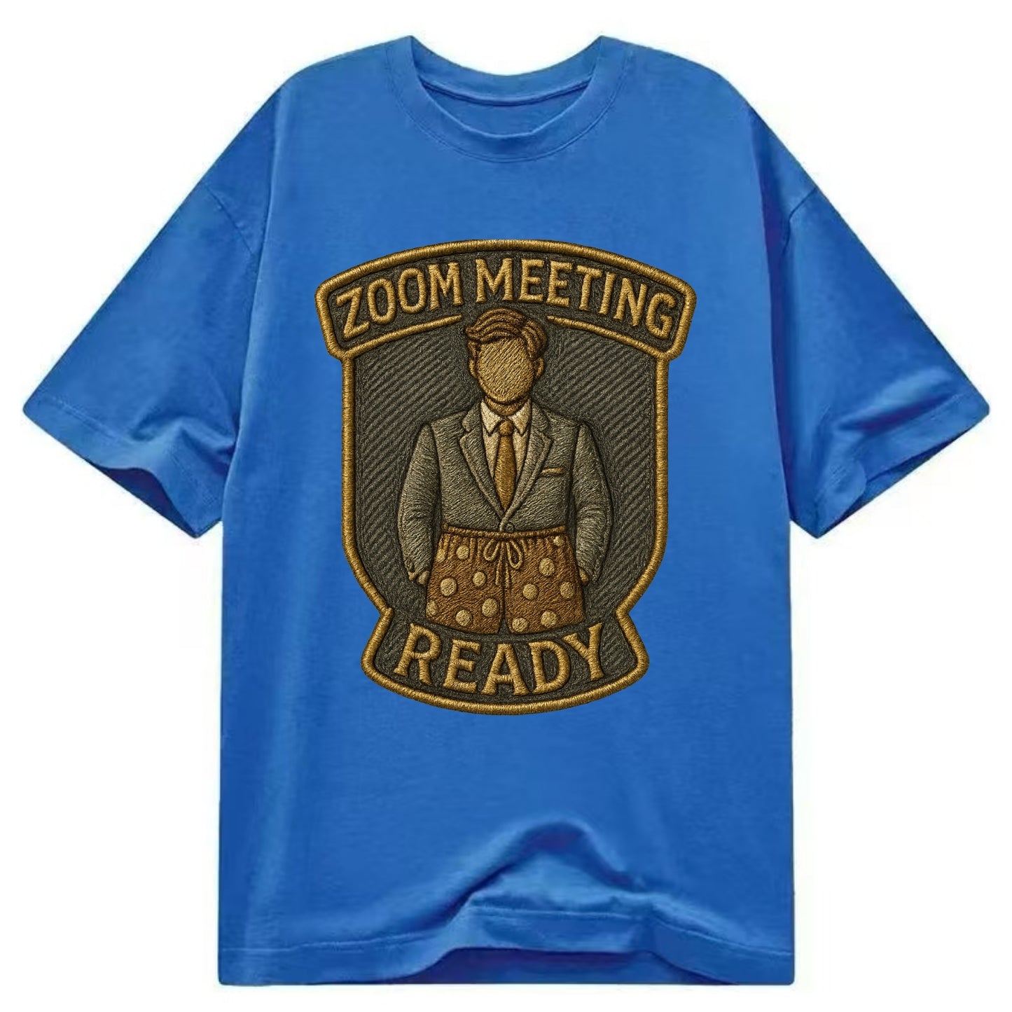 Zoom Meeting Ready  - Classic T-shirt - Blue