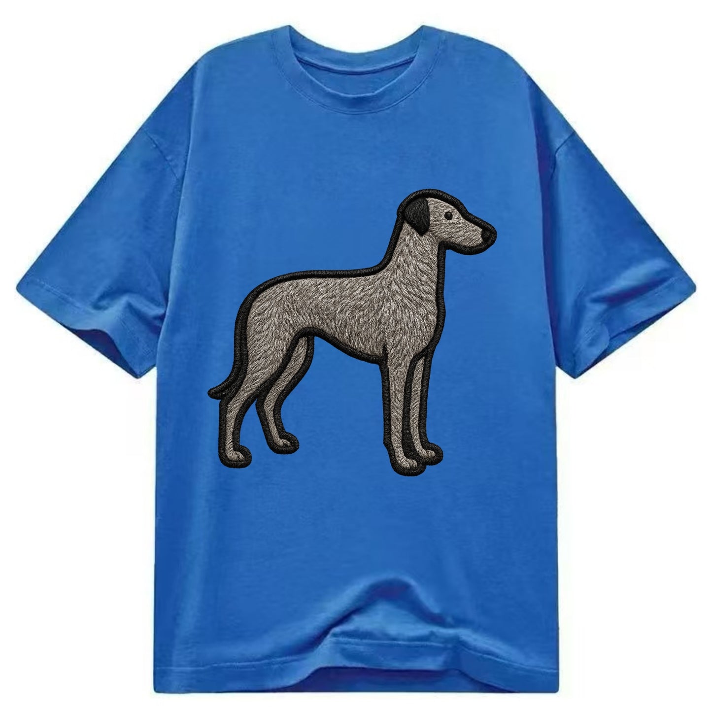 Scottish Deerhound - Trendy hound silhou - Classic T-shirt - Blue