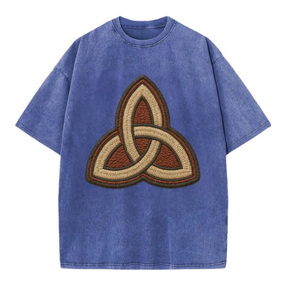 Trinity Knot  - Vintage T-shirt - Blue