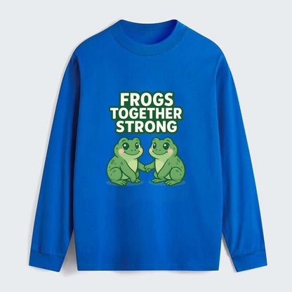 Frogs Together Strong 2 - Classic Long Sleeve Shirt - Blue