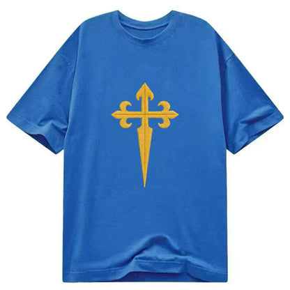Order Of Santiago Cross - Classic T-shirt - Blue