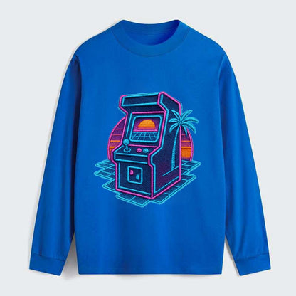 Arcade Machine - Classic Long Sleeve Shirt - Blue