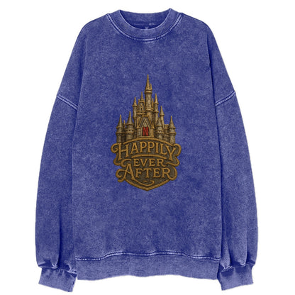Happily Ever After  - Vintage Sweatshirt - Blue