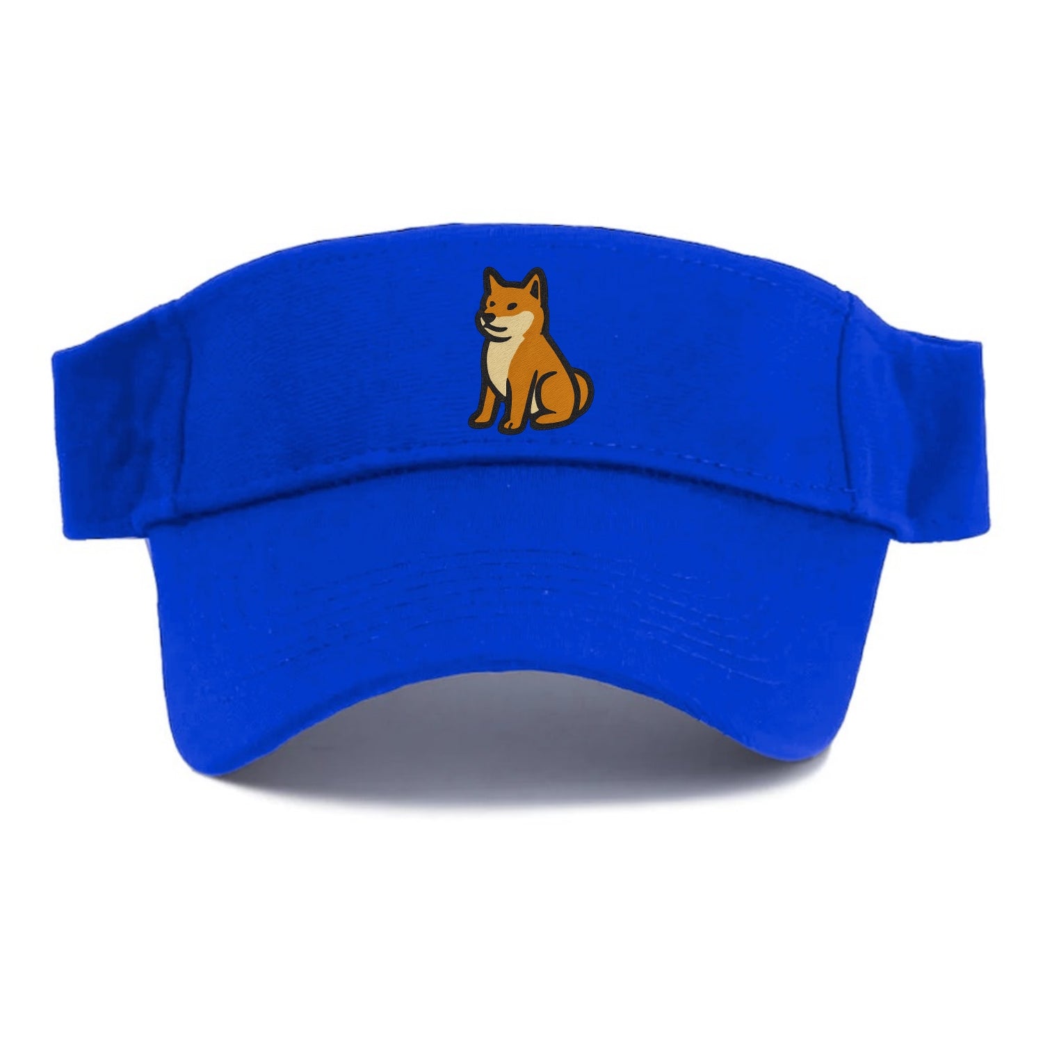 Shiba Inu - Red colored sitting pose - Visor - Blue