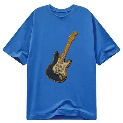 Electric Guitar  - Classic T-shirt - Blue