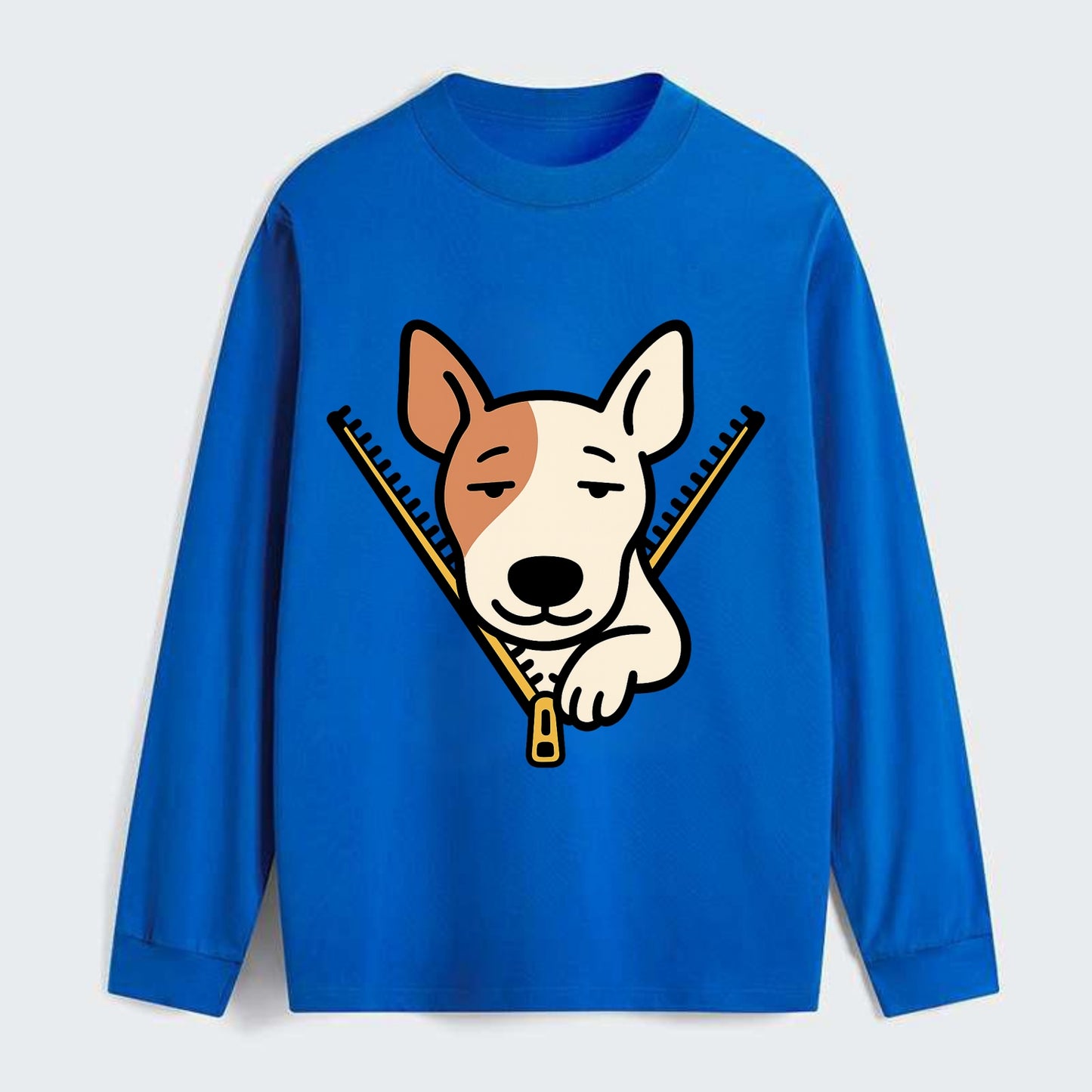 Bull Terrier - Classic Long Sleeve Shirt - Blue