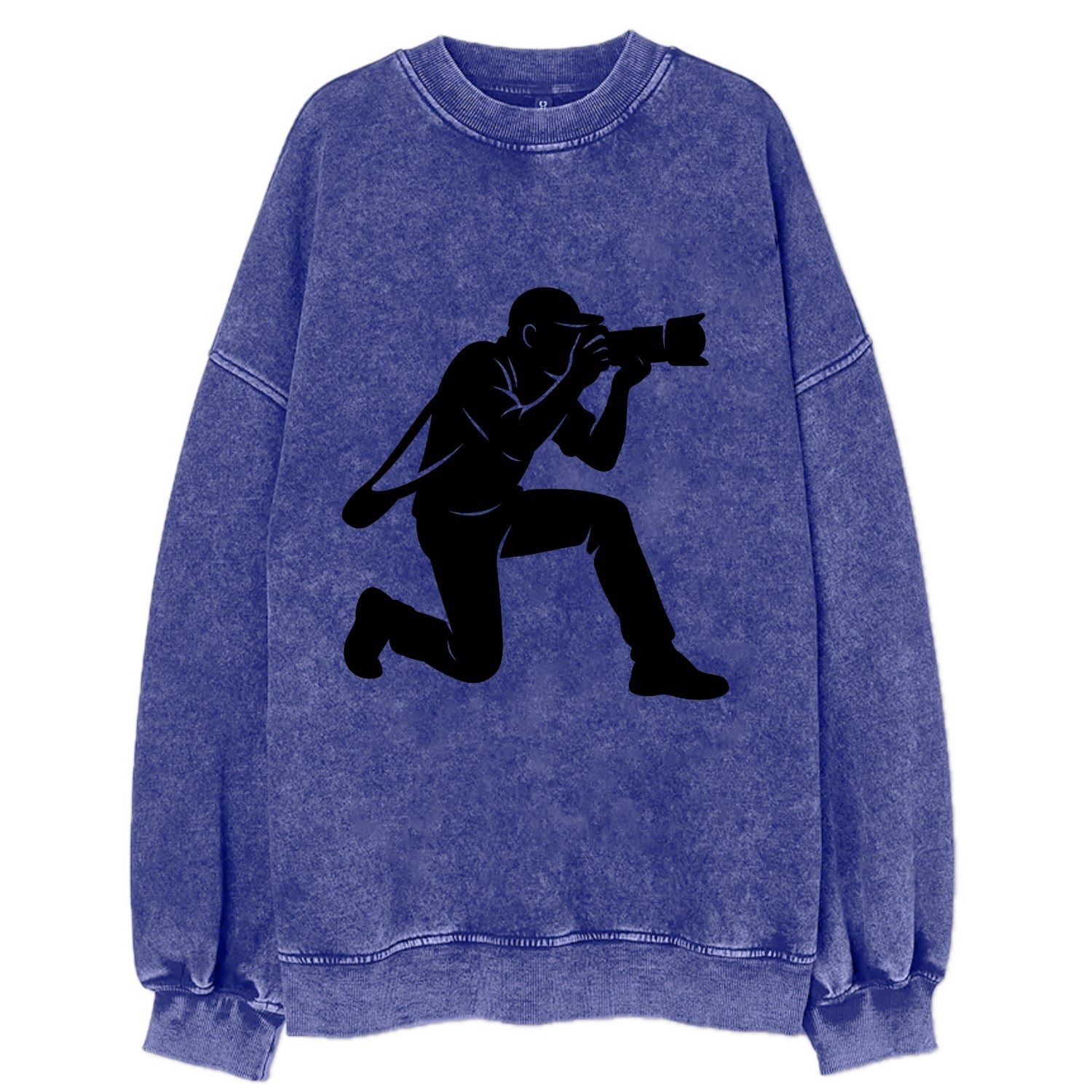 Photographer capturing perfect shot - Vintage Sweatshirt - Blue