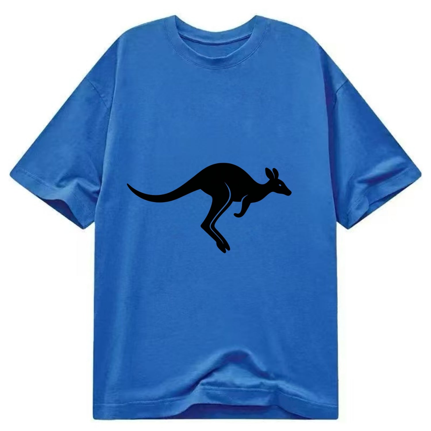 Kangaroo leaping across outback - Classic T-shirt - Blue