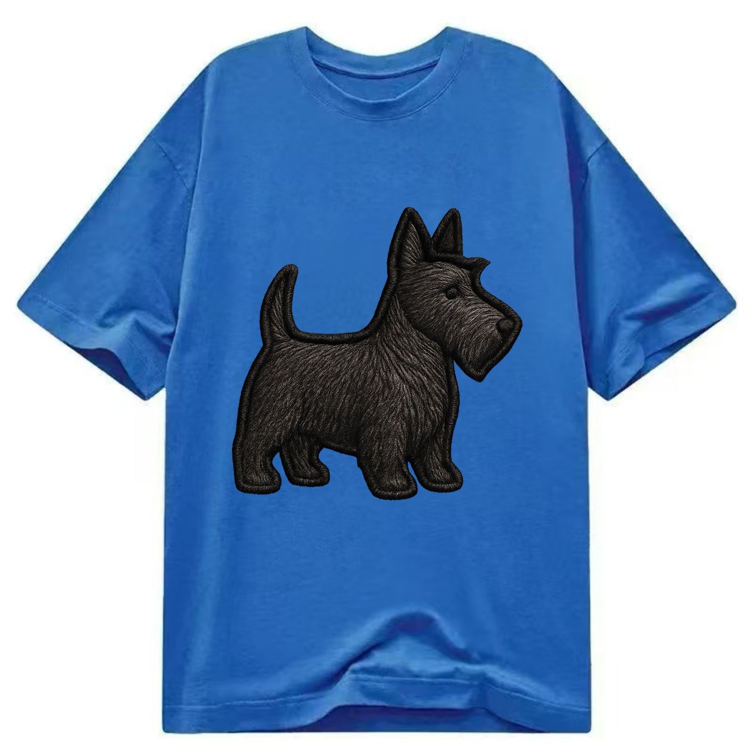 Scottish Terrier - Contemporary scottie - Classic T-shirt - Blue