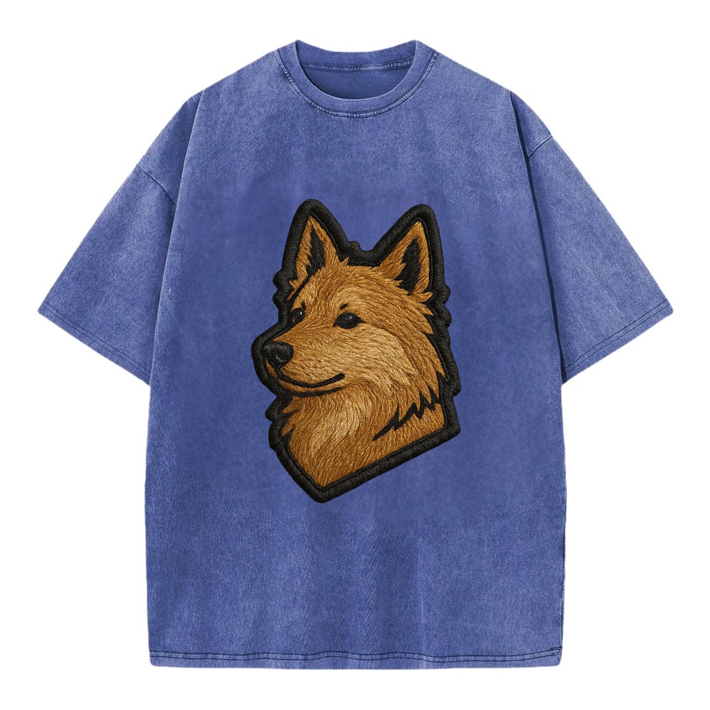 Icelandic Sheepdog - Trendy Iceland spit - Vintage T-shirt - Blue