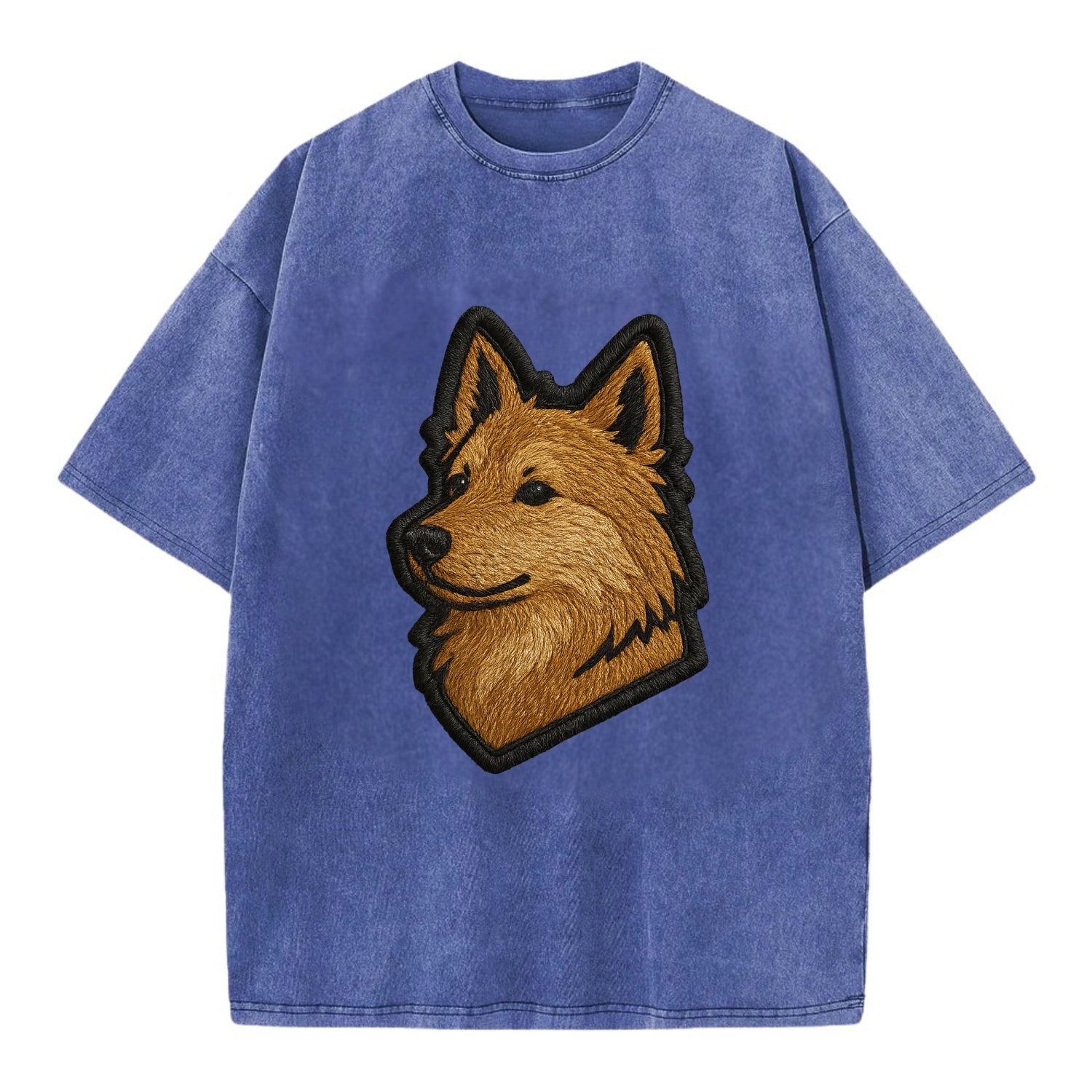 Icelandic Sheepdog - Trendy Iceland spit - Vintage T-shirt - Blue