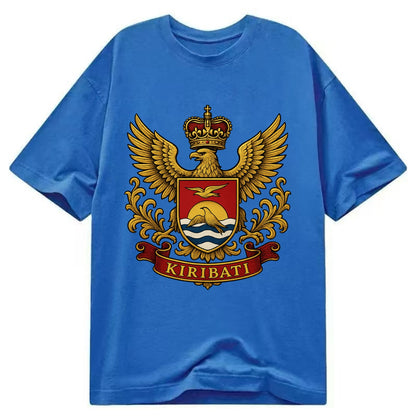 Kiribati Heritage Badge  - Classic T-shirt - Blue