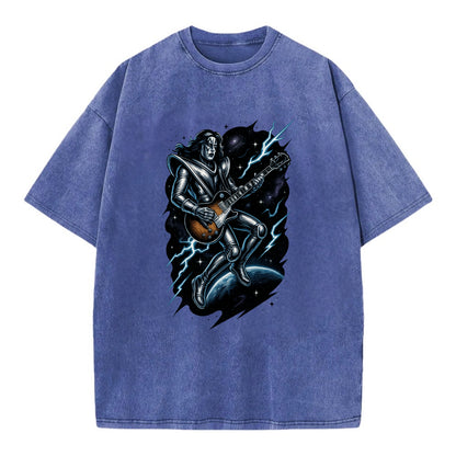 Ace in Zero Gravity - Vintage T-shirt - Blue