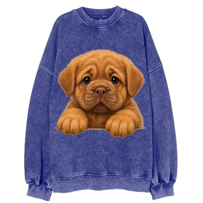 Neapolitan Mastiff  - Vintage Sweatshirt - Blue