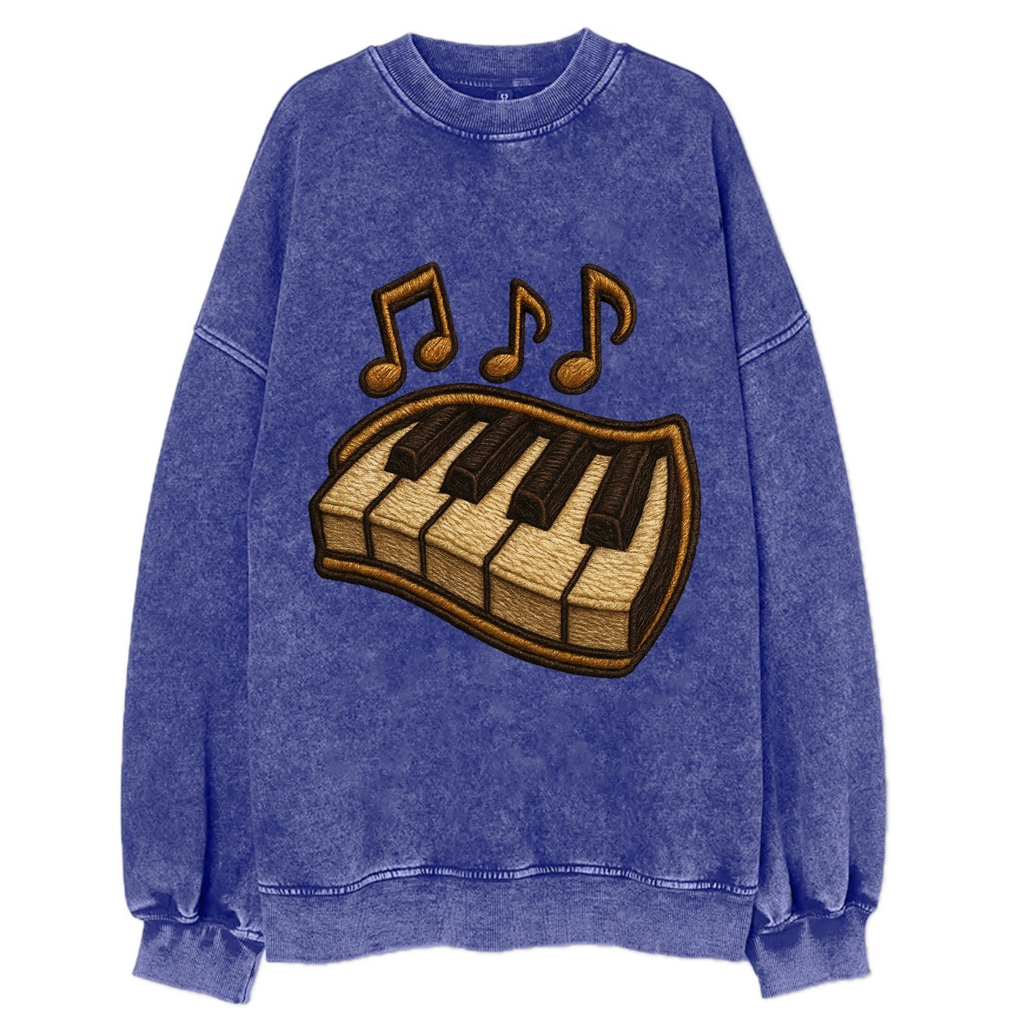Piano Keys  - Vintage Sweatshirt - Blue